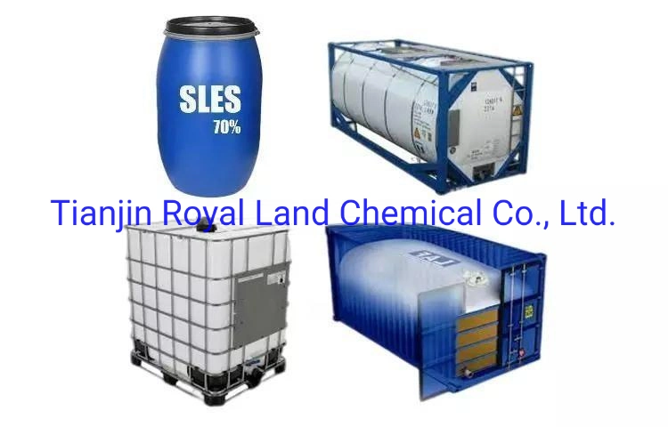 Chemical Raw Materials Sodium Lauryl Ether Sulfate SLES 70% Factory Price for Cosmetic/Liquid Dishwashing/Soap/Shampoo/Detergent